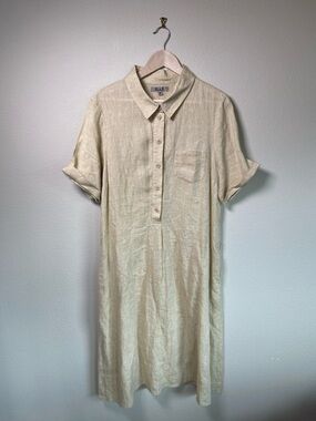 FLAX Linen Midi Dress